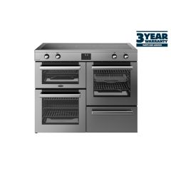 Belling 444411808 Cookcentre 110Cm Electric Induction Range Cooker - Stainless Steel