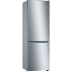 Bosch KGN33NLEBG 176 X 60 Cm Tall Freestanding Fridge-Freezer - Stainless Steel