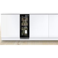 Bosch KUW20VHF0G 82X30 under counter wine cabinet with front recess to allow for plinth installation