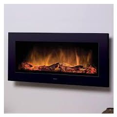DIMPLEX SP16 Wall Mounted Fire With Led Optiflame Effect & 2Kw Fan Heater