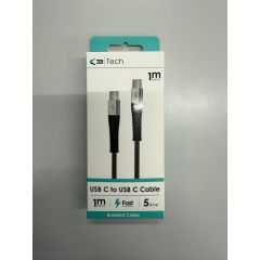 Generic 09465 Braided USB C To USB C 1M Lead