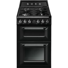 Smeg TR62BL 60cm Victoria Black Dual Fuel 