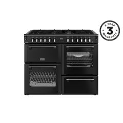 Stoves 444411876 Richmond Deluxe 110Cm Dual Fuel Range Cooker - Black