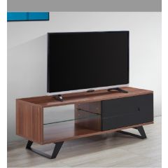 Ttap MIA1200WAL Miami 1200Mm Walnut Wood Television Stand With Legs
