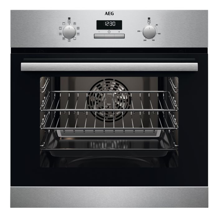 AEG BCX23101EM 59.4cm Built In Electric Single Oven - Stainless