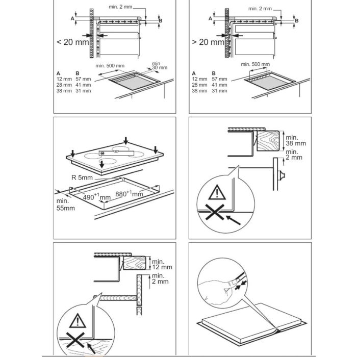 Aeg HK956600FB 90cm Induction MaxiSense Hob -(1 left in stock on Graded Clearance - Just Ask) 