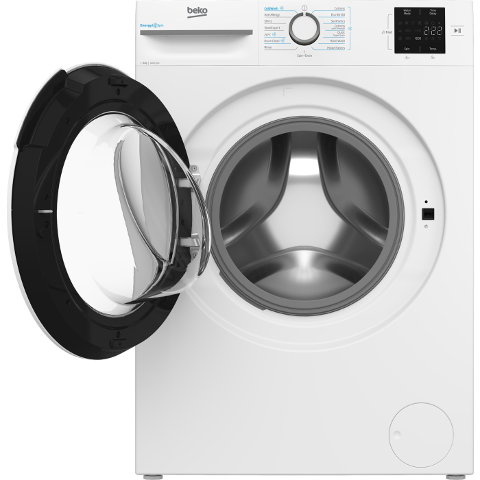 Beko BMN3WT3841W 8kg 1400 Spin RecycledTub Washing Machine - White