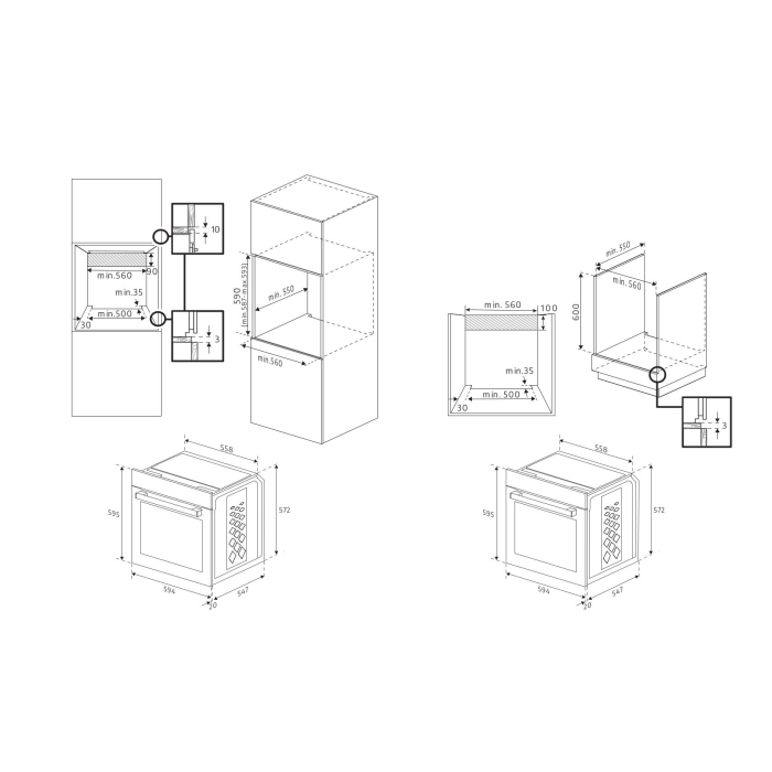Beko CIFY81X  Stainless Steel Built In Electric Single Oven