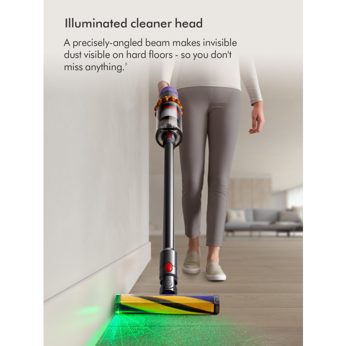 Dyson V15-2024 Cordless Vacuum - 60 Minutes Run Time - Yellow/Nickel