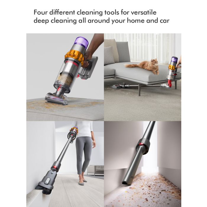 Dyson V15-2024 Cordless Vacuum - 60 Minutes Run Time - Yellow/Nickel