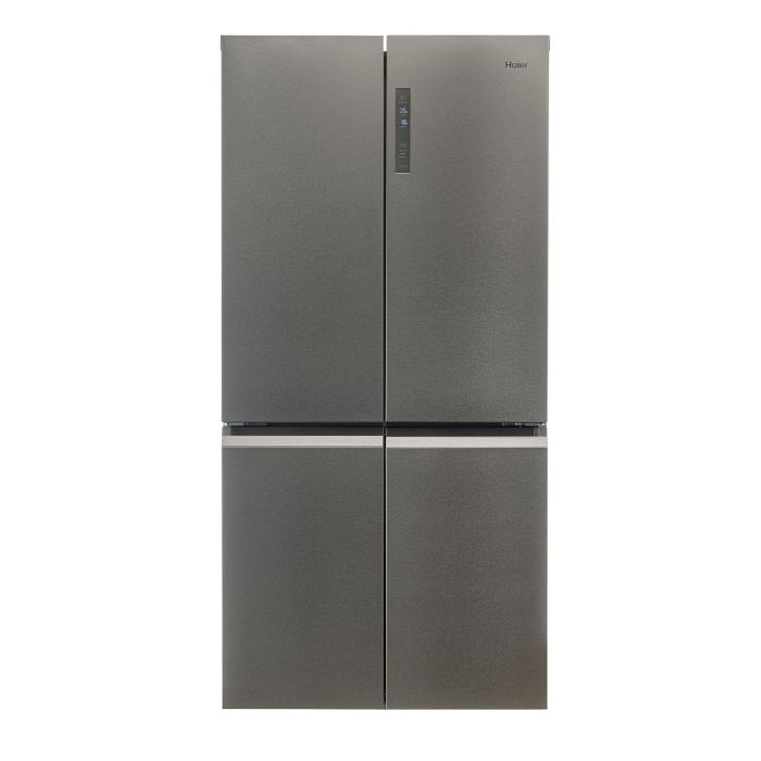 Haier HCR59F19ENMM 90.8cm 60/40 Frost Free American Fridge Freezer - Platinum Inox
