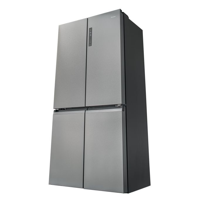 Haier HCR59F19ENMM 90.8cm 60/40 Frost Free American Fridge Freezer - Platinum Inox
