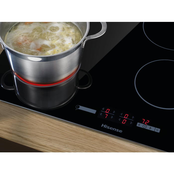 Hisense E6431C 59.5cm Ceramic Hob - Black