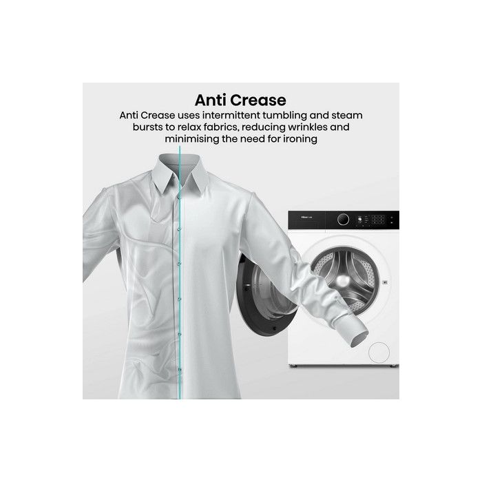 Hisense WF5I9043BWFS 9kg 1400 Spin Washing Machine - White