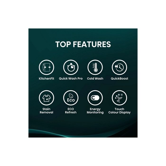 Hisense WF5I9043BWFS 9kg 1400 Spin Washing Machine - White