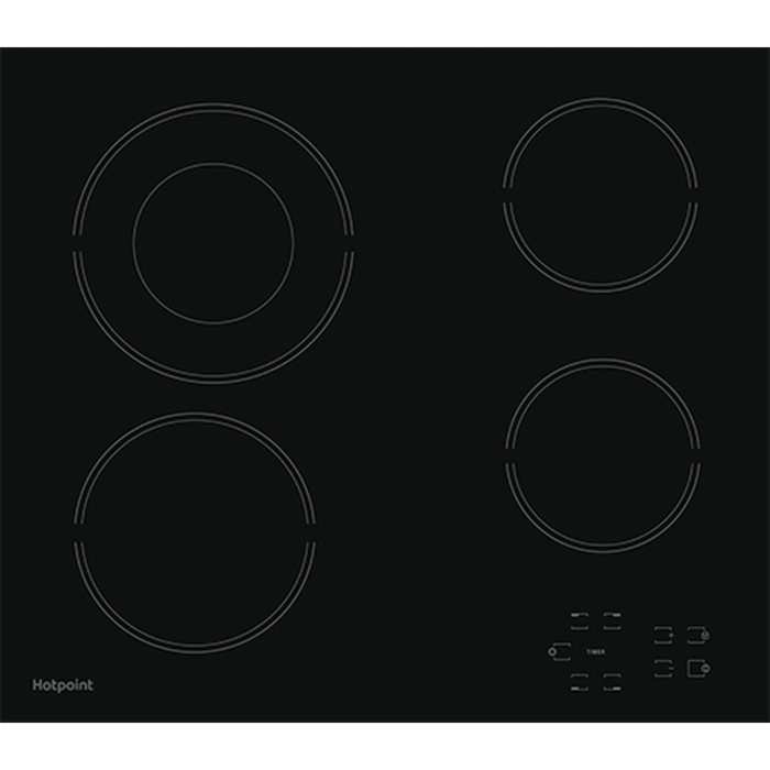 Hotpoint HR612CH 58cm Ceramic Hob - Black