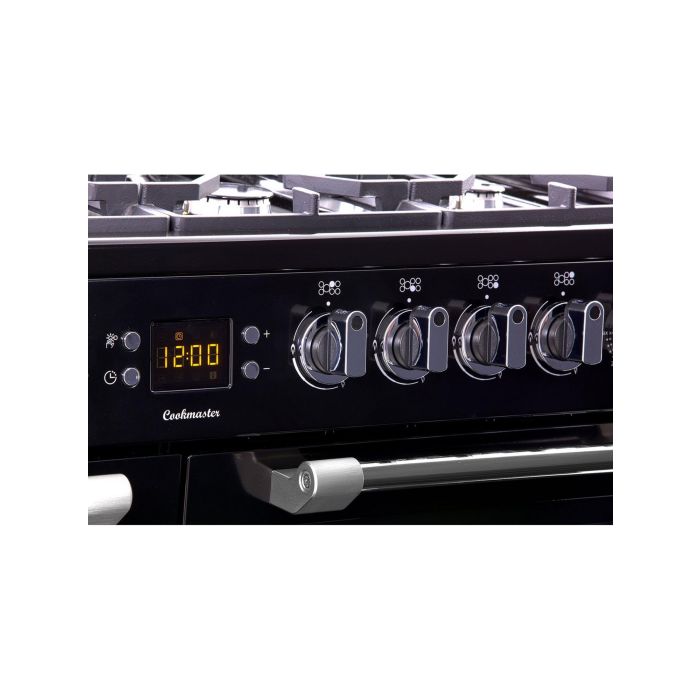 Leisure CK100F232K 100cm Dual Fuel Range Cooker with Seven Gas Burners - Black