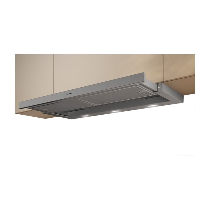 Neff D49ED22N1B 90Cm Wide Telescopic Cooker Hood - Silver