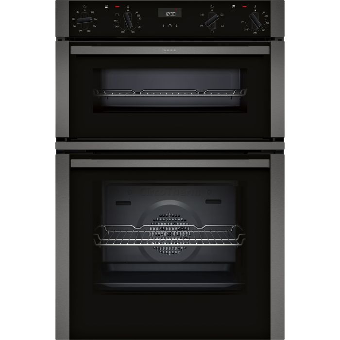 Neff U1ACE2AG3B 59.4cm Built In Electric Double Oven - Graphite Grey