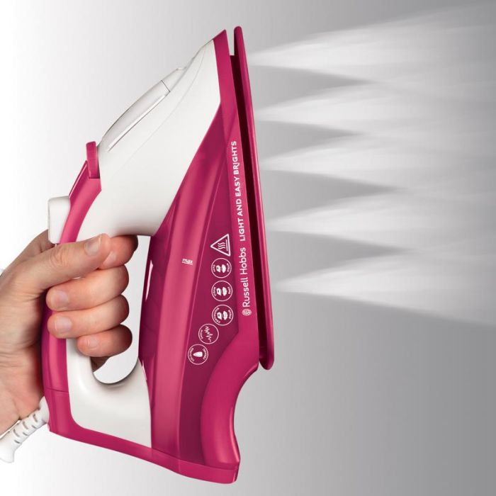 Russell Hobbs 26480 2400W Steam Iron In Berry Colour