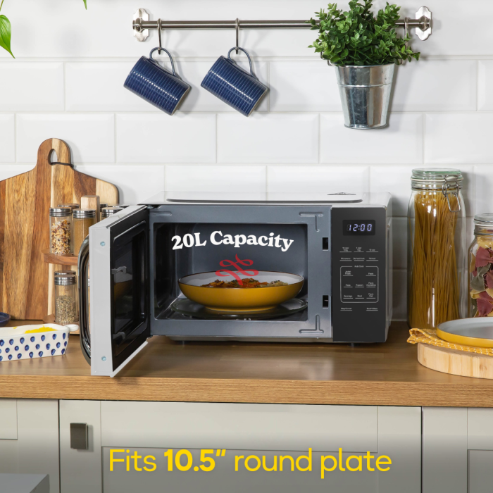 Russell Hobbs RHMT2045S  20 Litre Touch Control Digital Microwave - Silver