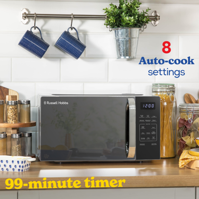 Russell Hobbs RHMT2045S  20 Litre Touch Control Digital Microwave - Silver