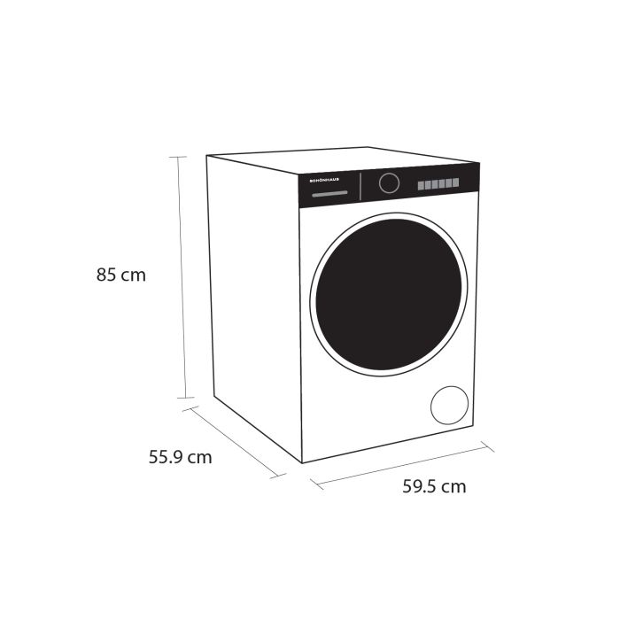 Schonhaus WDSF0110614AW 10kg/6kg 1400 Spin Washer Dryer