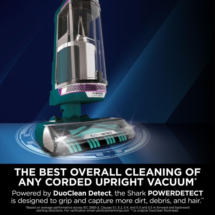 Shark AZ3900UKT PowerDetect Powered Lift-Away Upright Vacuum Cleaner - Dark Teal