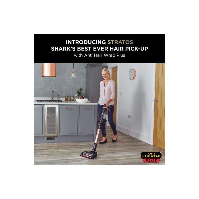 Shark IZ400UK Stratos Cordless Stick Vacuum Cleaner - 60 Minutes Run Time - Gold