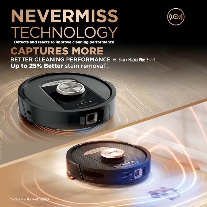 Shark PowerDetect NeverTouch Pro 2-in-1 Self-Empty, Self-Refill & Self-Clean Robot Vacuum & Mop - Black