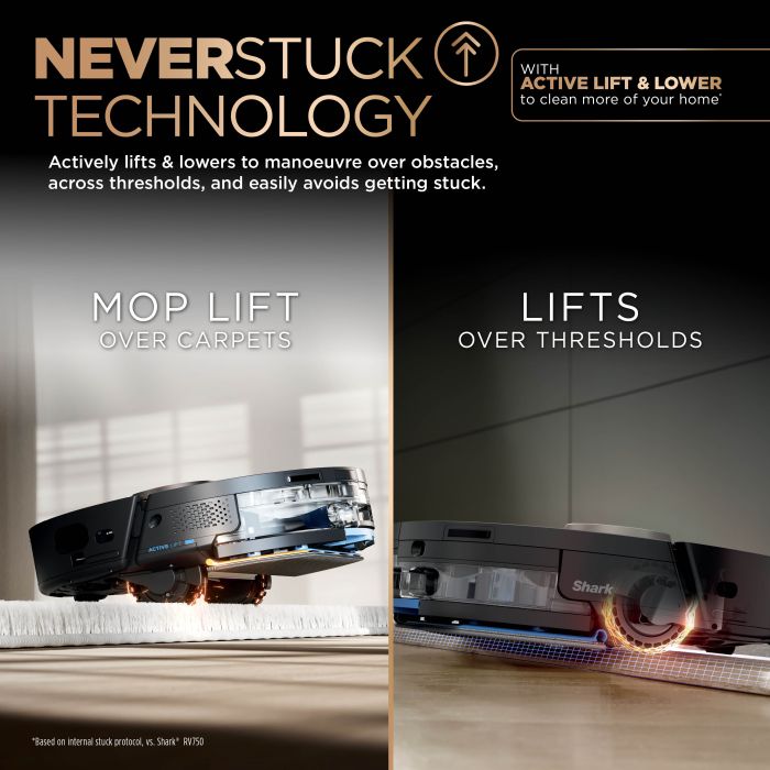 Shark PowerDetect NeverTouch Pro 2-in-1 Self-Empty, Self-Refill & Self-Clean Robot Vacuum & Mop - Black