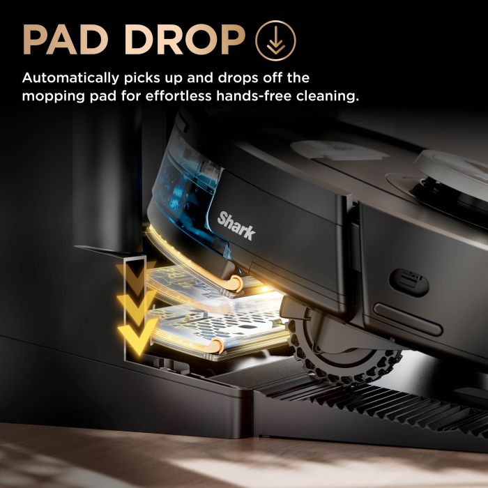 Shark PowerDetect NeverTouch Pro 2-in-1 Self-Empty, Self-Refill & Self-Clean Robot Vacuum & Mop - Black