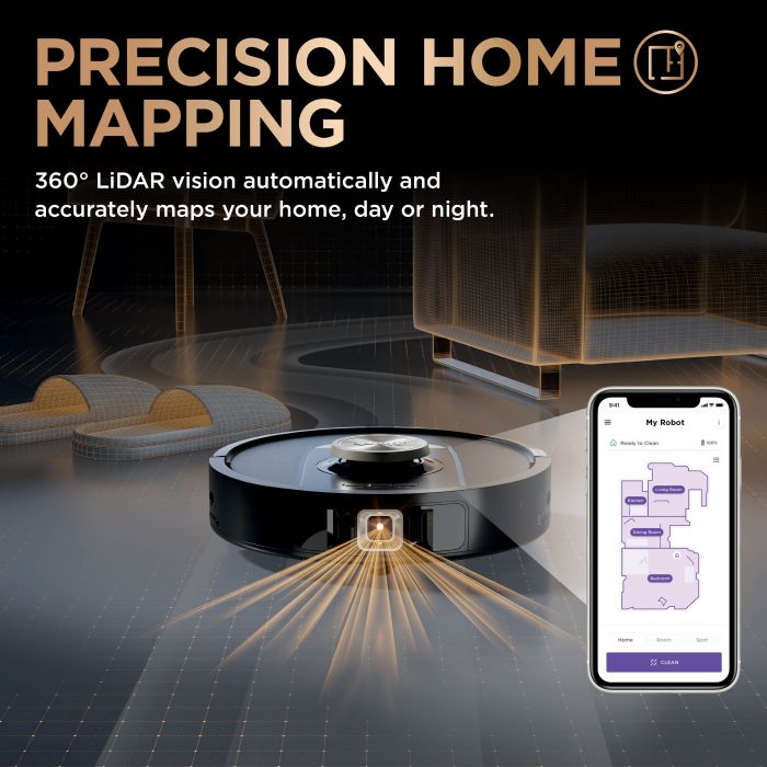 Shark PowerDetect NeverTouch Pro 2-in-1 Self-Empty, Self-Refill & Self-Clean Robot Vacuum & Mop - Black