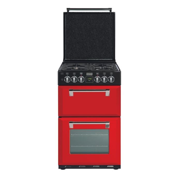 Stoves 444442900  550DFW Dual Fuel Range Cooker with Double Oven & Gas Hob - Jalapeno Red