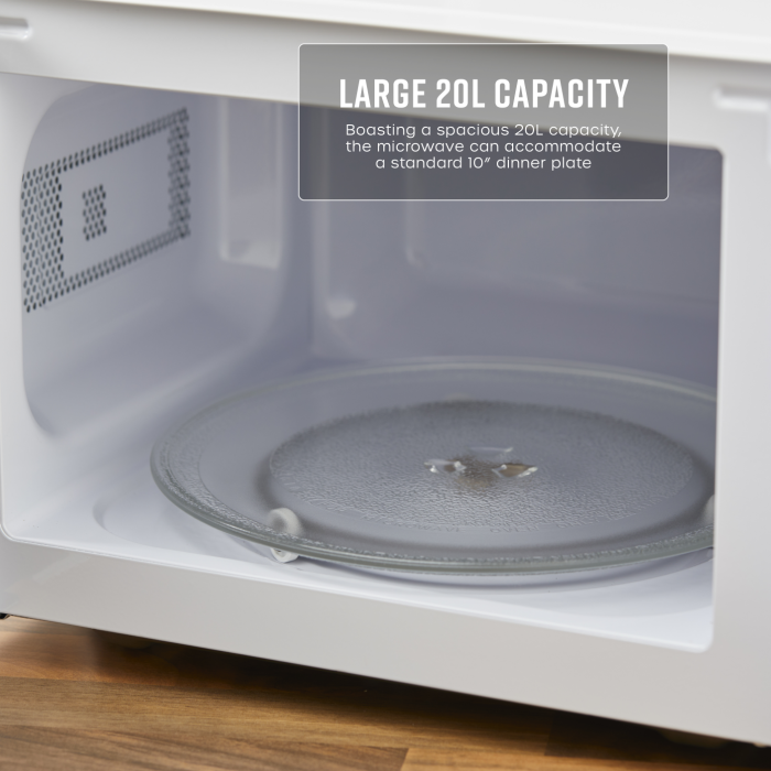 Swan SM4420WH 700W 20L Manual Microwave White 