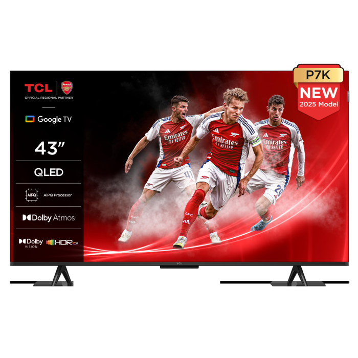 TCL 43P7K-UK 43inch 4K QLED Direct LED HDR Google TV