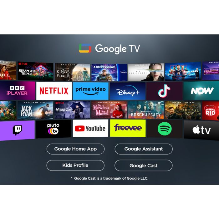 TCL 75P7K-UK 75inch 4K QLED Direct LED HDR Google TV