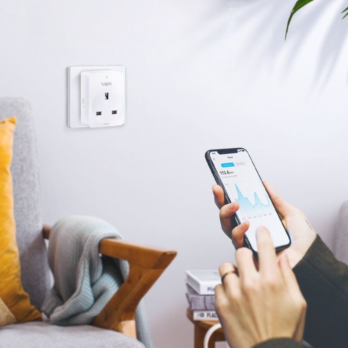 TP-LINK TAPOP110 Energy Monitoring Mini Smart Wi-Fi Plug - White